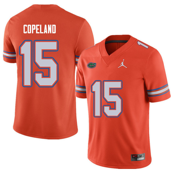 Jordan Brand Men #15 Jacob Copeland Florida Gators College Football Jerseys Sale-Orange - Click Image to Close